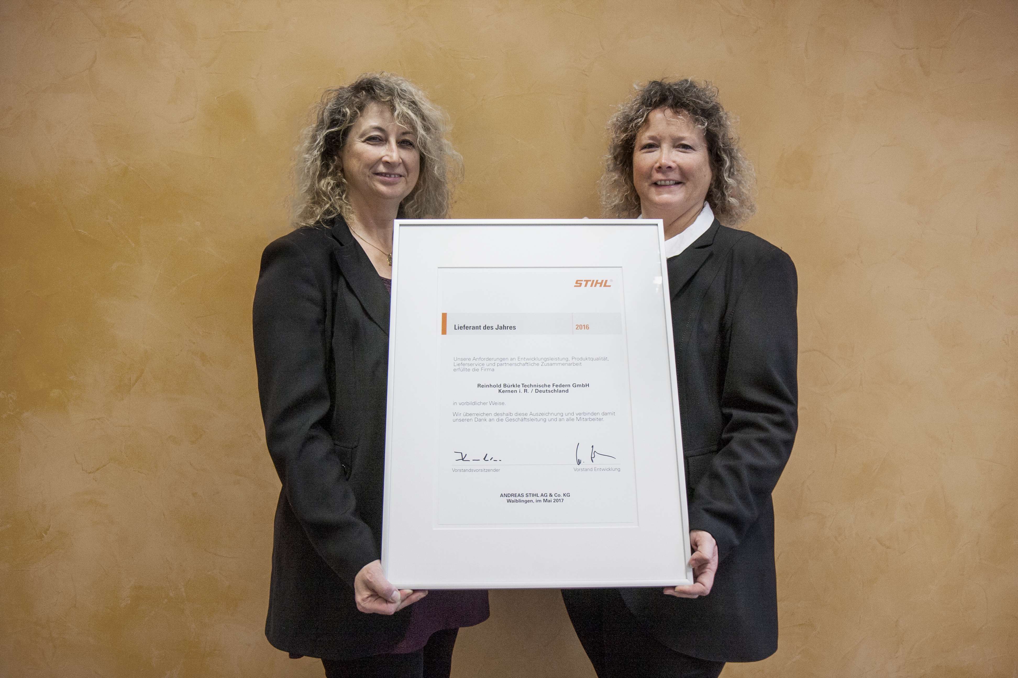 Stihl Lieferant des Jahres 2016